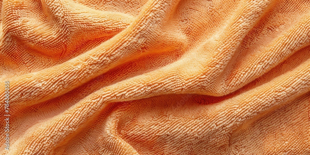 Poster close up of a towel on a table, suitable for home decor concepts