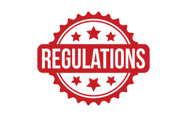Regulations rubber grunge stamp seal vector