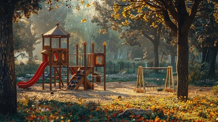 Playground concept in the park