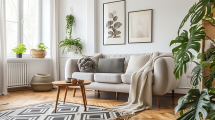 Aesthetic modern Scandinavian home interior design