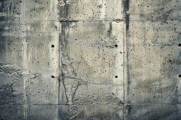 A concrete wall with holes and a fire hydrant. Suitable for urban and industrial themed designs