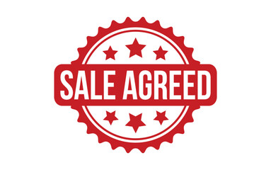 Sale Agreed rubber grunge stamp seal vector