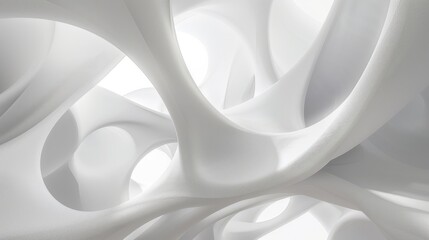Abstract geometric white color background