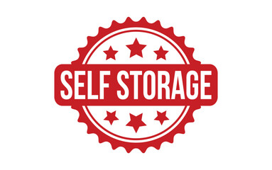 Self Storage rubber grunge stamp seal vector