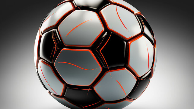 red soccer ball  high definition(hd) photographic creative image