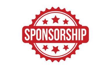 Sponsorship rubber grunge stamp seal vector