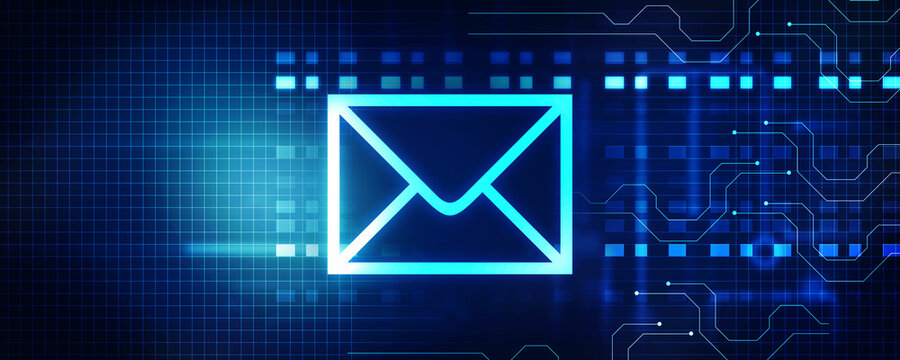 2d illustration abstract envelope background 