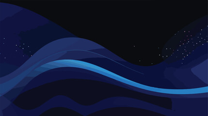 Dark BLUE vector background with curved circles. Co - obrazy, fototapety, plakaty