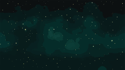 Fototapeta na wymiar Dark Green vector pattern with night sky stars. Blu