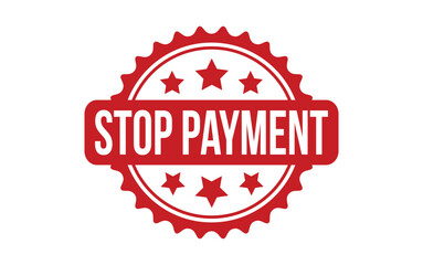 Stop Payment rubber grunge stamp seal vector