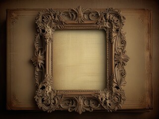 vintage shabby image of an ornate frame