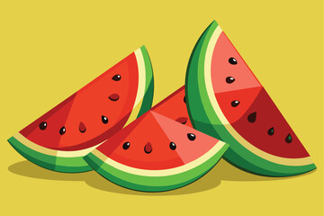 a-four-watermelon-slice-illustration v.eps