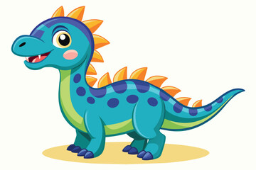 cute-cartoon-character--xianshanosaurus vect.eps