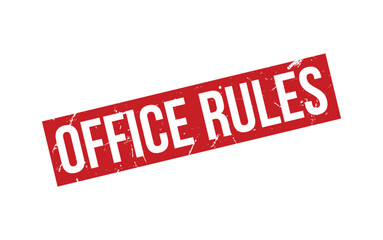 Office Rules Rubber Stamp Seal Vector