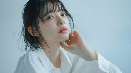 透明感のある女性