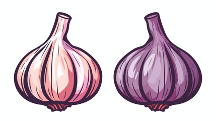 Fresh garlic icon. Outline fresh garlic vector icon