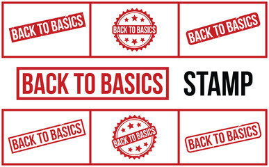 Back to basics Stamp. Red Back to basics Rubber grunge Stamp