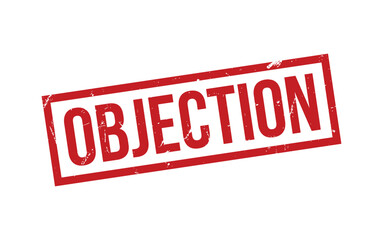Objection Stamp. Objection Rubber grunge Stamp Seal