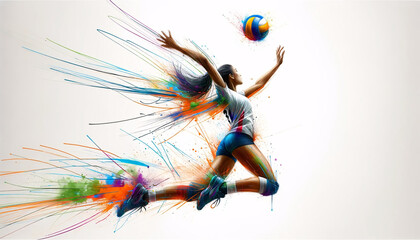 female volleyball player 