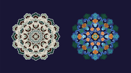 Dunhuang Classical Flower Pattern