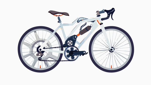Vector illustration of modern icon bike derailleurs 