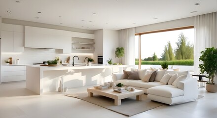 Step into the heart of modern elegance with a kitchen designed to inspire culinary creativity and comfort. The spacious room boasts sleek architecture, with clean lines and contemporary accents that e