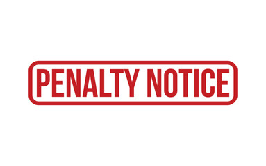 Penalty Notice Stamp. Penalty Notice Rubber grunge Stamp Seal