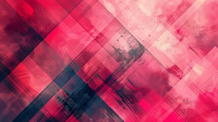 Abstract minimalist background in cherry red and bubblegum pink, portraying the shift from worship and hope to effort and redundancy, with emphasis on negative space. - obrazy, fototapety, plakaty