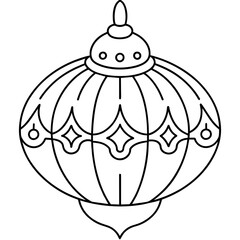 vector illustration of a bird in a cage line art, drawing coloring book pages for children and adults