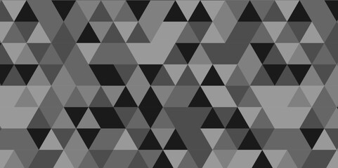 Modern abstract geometric polygon background. Abstract polygon triangle background vector illustration. Gray and black Polygon Mosaic Background.