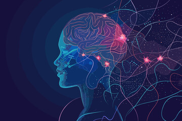 Neurofeedback and brain training: EEG-based cognitive enhancement for personalized mental optimization - obrazy, fototapety, plakaty