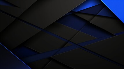 Abstract Diagonal Layered Pattern in Dark and Blue - obrazy, fototapety, plakaty