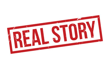 Real Story Stamp. Real Story Rubber grunge Stamp Seal