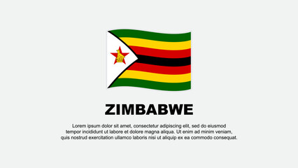 Zimbabwe Flag Abstract Background Design Template. Zimbabwe Independence Day Banner Social Media Vector Illustration. Zimbabwe Background