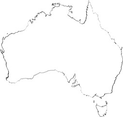 Australia Map - obrazy, fototapety, plakaty