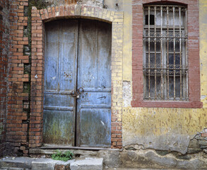 old wooden door, greece,grekland,europa,Mats