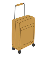 A travel bag for storing luggage when traveling. Vector illustration	
