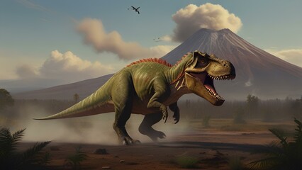 Dinosaur illustration.｜恐竜のイラスト - obrazy, fototapety, plakaty