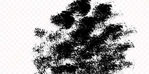 Grunge badge brush, hand drawn black sticker modern grunge arts vector modern paint