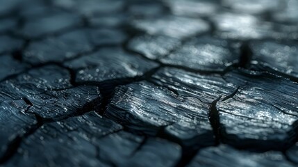   A tight shot of weathered wood, displaying cracks and accumulated dirt - obrazy, fototapety, plakaty