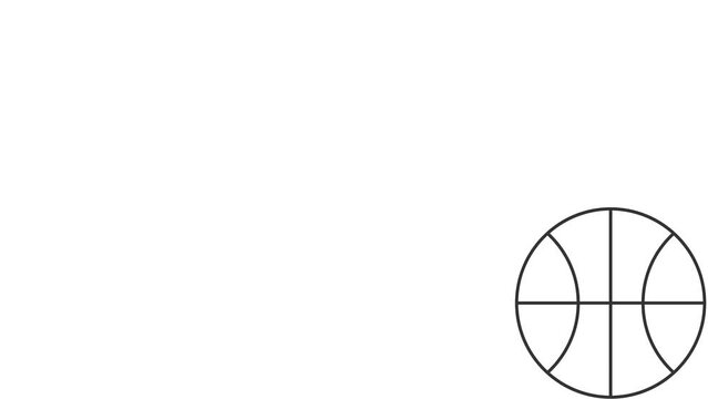 Ball icon animation. Motion graphic design.