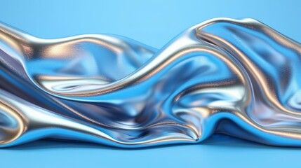  wavy design left ..Left side - wavy blue and silver background .Right side - blue wavy background (2
