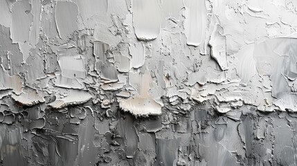   A tight shot of a wall exhibiting peeling paint from its edges and chipped paint sections - obrazy, fototapety, plakaty