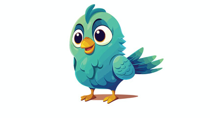 Home bird cartoon mascot characters 2d flat cartoon