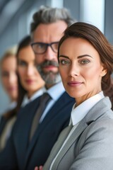 A group of business people standing next to each other