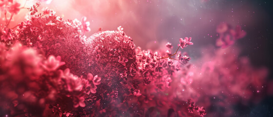 A beautiful abstract pink heart background perfect for Mothers day, Valentines day, and romantic occasions.