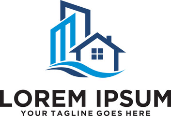 Naklejka premium Real Estate Property Mortgage logo