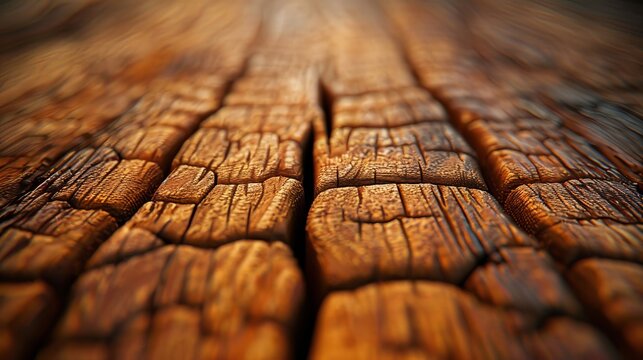   A tight shot of hewn wood, resembling a split log