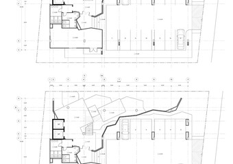Floor plan designed building on the drawing.