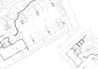 Floor plan designed building on the drawing.